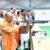 Yogi hits bullseye on first attempt at shooting range