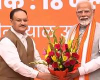 PM Modi Meets BJP Workers At Party Headquarters