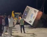 Gujarat: Seven killed after bus jumps divider, collides with three vehicles to avoid hitting cattle