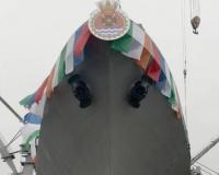 Missile Frigate INS Tushil Inducted Into Indian Navy In Russia