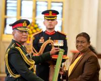 Nepal Army Chief Honoured By President Murmu