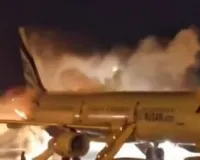 South Korean passenger plane with 176 on board catches fire at Gimhae International Airport