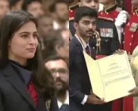 Manu Bhaker, Gukesh D among four athletes receive Khel Ratna award from President Droupadi Murmu