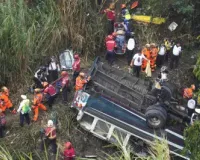 Guatemala City: 55 passengers killed, several others injured after bus plunges into gorge