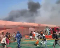 Mahakumbh: Fire breaks out at Shankaracharya Marg of Kumbh Mela, fire brought under control