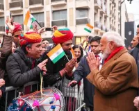 Indian diaspora welcomes PM Modi with 'Hare Krishna' chants in France