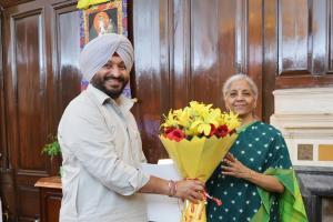 Union Minister Ravneet Bittu Discusses Punjab's Industry and Farmer Issues with FM Nirmala Sitharaman