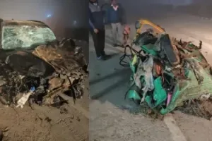 Uttar Pradesh: Tragic road accident in Bijnor's Dhampur claims seven lives, including newlywed