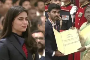 Manu Bhaker, Gukesh D among four athletes receive Khel Ratna award from President Droupadi Murmu