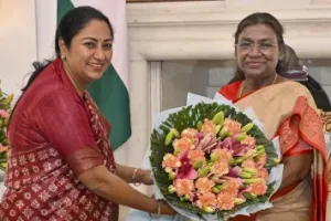 Rekha Gupta meets President Murmu, Vice President Dhankhar day after taking charge of office